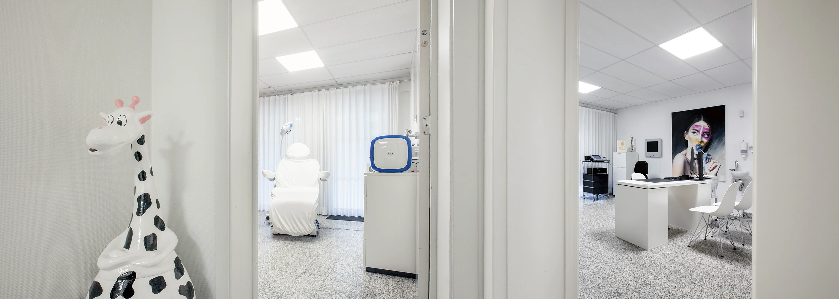 Een sfeerfoto van de behandelkamers van Oogartsenpraktijk Hasselt